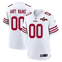 Zennovawear San Francisco 49ers NFC Champions Patch Game Men Custom Jersey - White
