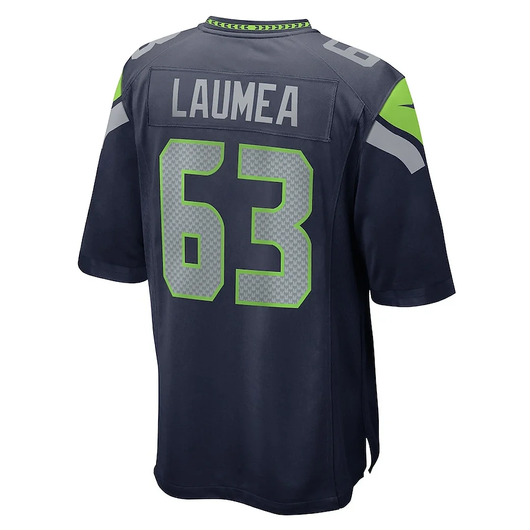 Zennovawear Sataoa Laumea 63 Seattle Seahawks Game Men Jersey - College Navy