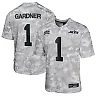 Zennovawear Sauce Gardner 1 New York Jets 2024 Salute to Service Game YOUTH Jersey - Arctic Camo