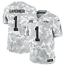 Zennovawear Sauce Gardner 1 New York Jets 2024 Salute to Service Limited Men Jersey - Arctic Camo