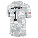 Zennovawear Sauce Gardner 1 New York Jets 2024 Salute to Service Limited Men Jersey - Arctic Camo