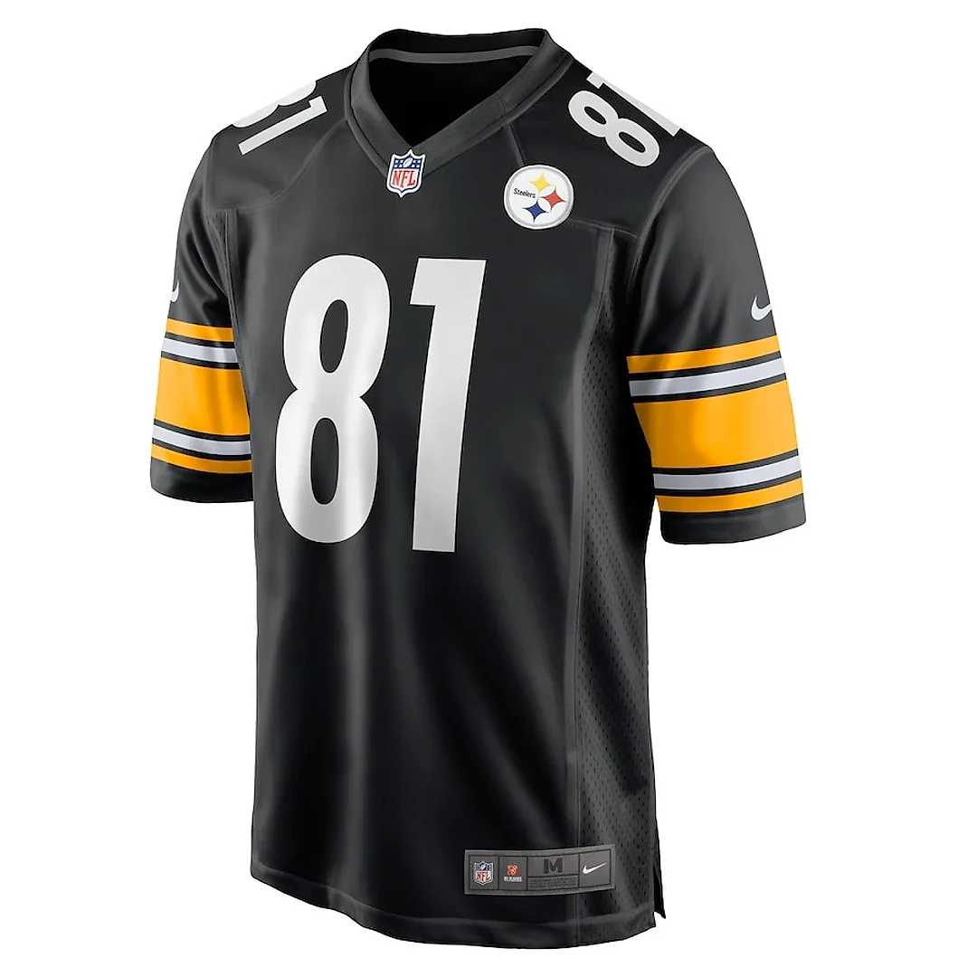 Zennovawear Scotty Washington 81 Pittsburgh Steelers Game Men Jersey - Black