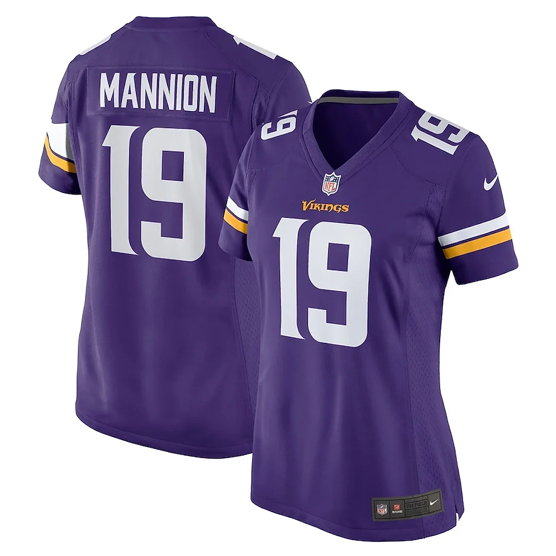 Zennovawear Sean Mannion 19 Minnesota Vikings Women Game Jersey - Purple