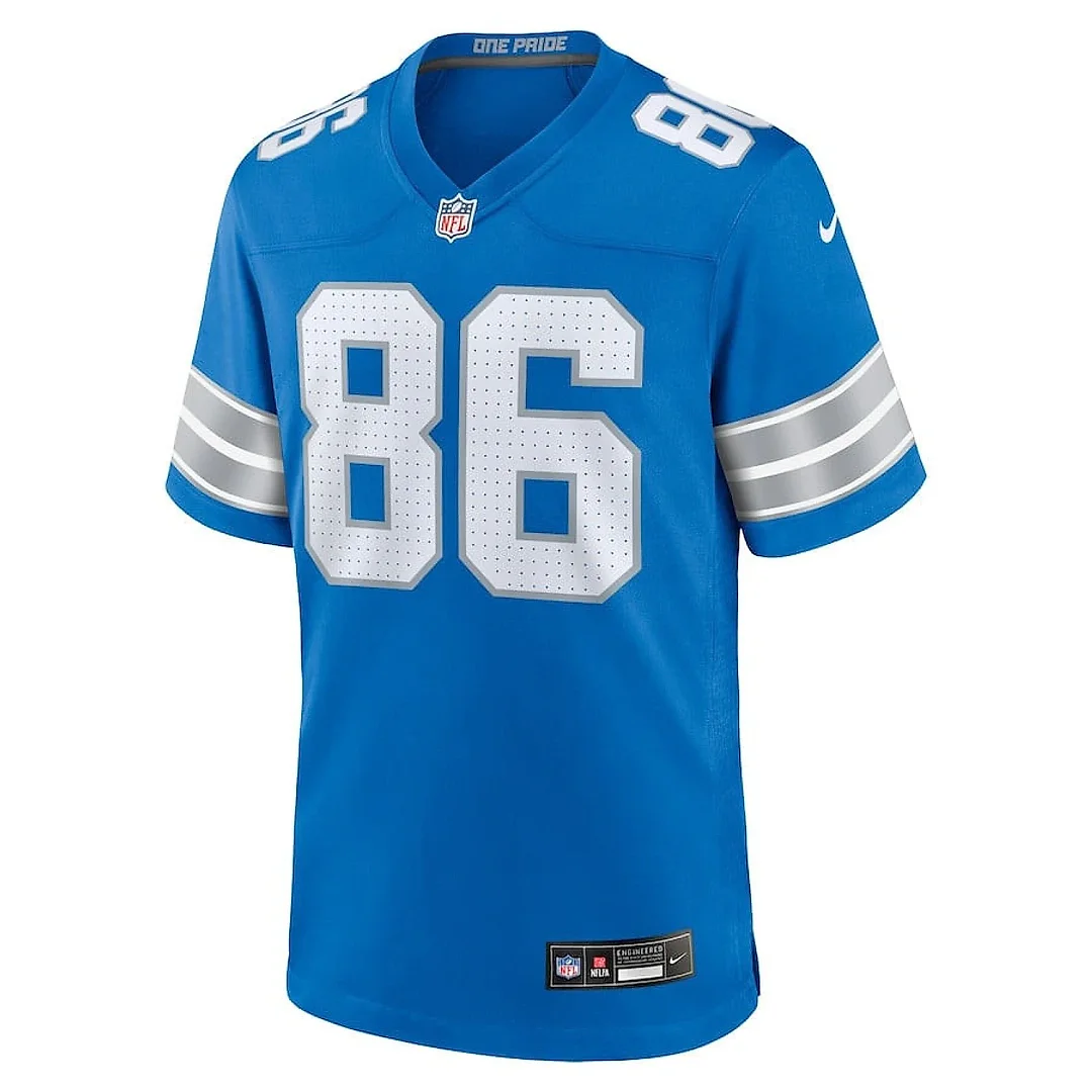 Zennovawear Sean McKeon 86 Detroit Lions Game Men Jersey - Blue
