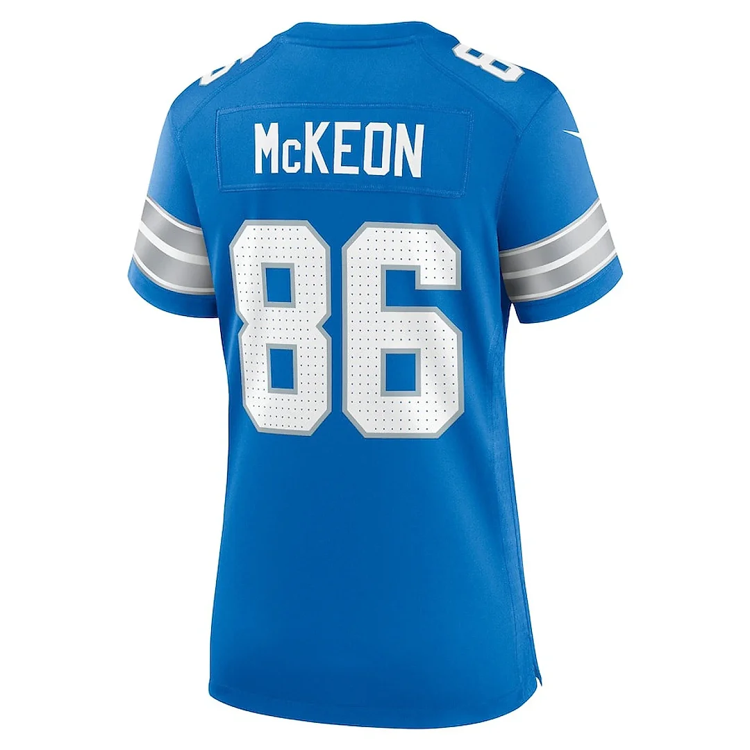 Zennovawear Sean McKeon 86 Detroit Lions Women's Game Jersey - Blue