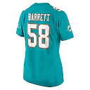 Zennovawear Shaquil Barrett 58 Miami Dolphins Women's Game Jersey - Aqua
