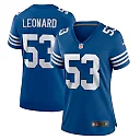 Zennovawear Shaquille Leonard 53 Indianapolis Colts Women Alternate Game Jersey - Royal