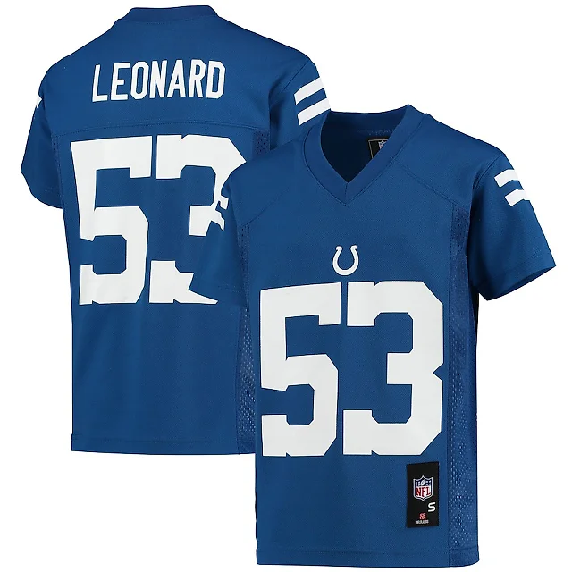 Zennovawear Shaquille Leonard 53 Indianapolis Colts YOUTH Jersey - Royal