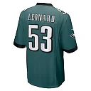 Zennovawear Shaquille Leonard 53 Philadelphia Eagles Game Men Jersey - Midnight Green