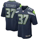 Zennovawear Shaun Alexander 37 Seattle Seahawks Men Game Retired Jersey - College Navy