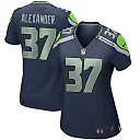 Zennovawear Shaun Alexander 37 Seattle Seahawks Women Game Retired Jersey - College Navy