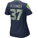 Zennovawear Shaun Alexander 37 Seattle Seahawks Women Game Retired Jersey - College Navy