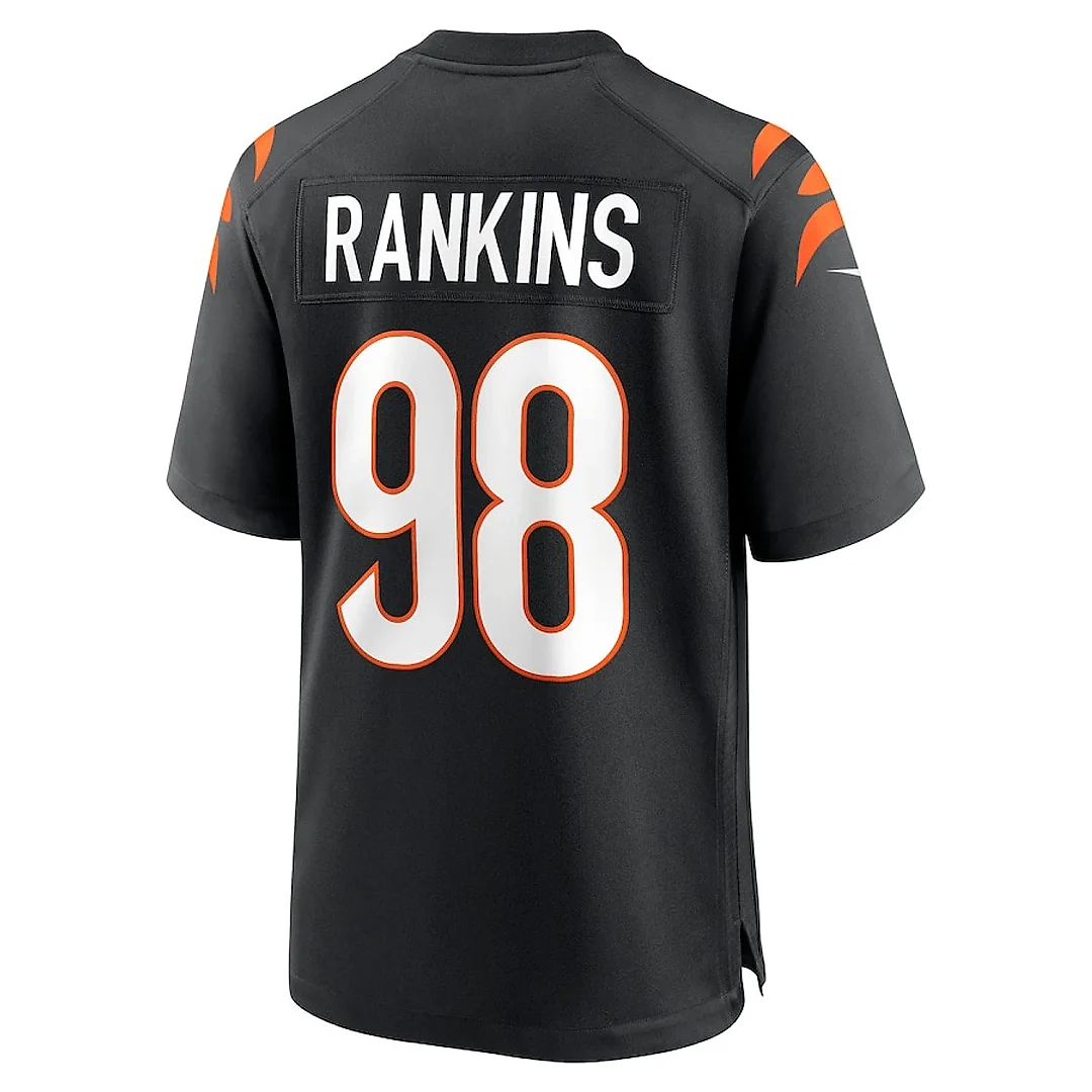 Zennovawear Sheldon Rankins 98 Cincinnati Bengals Game Men Jersey - Black