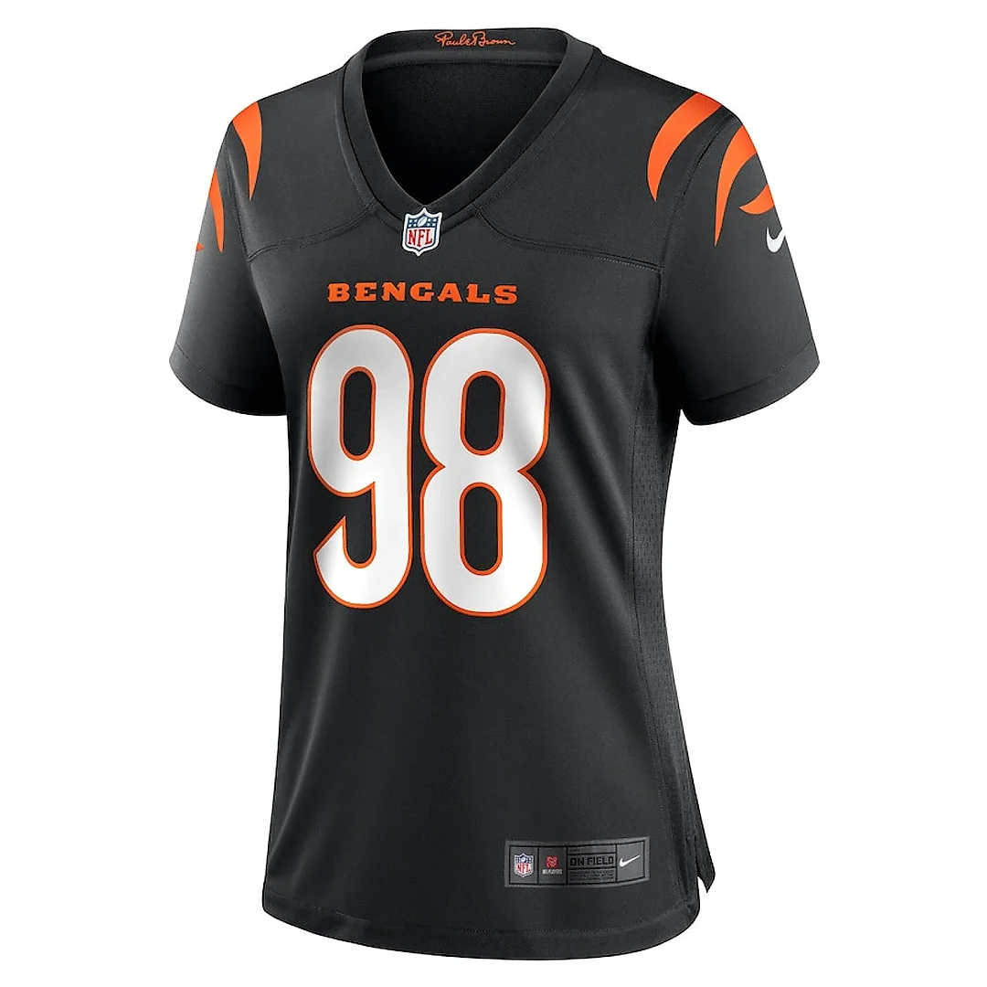 Zennovawear Sheldon Rankins 98 Cincinnati Bengals Women's Game Jersey - Black