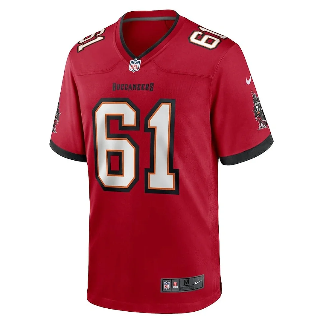 Zennovawear Silas Dzansi 61 Tampa Bay Buccaneers Game Men Jersey - Red