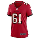 Zennovawear Silas Dzansi 61 Tampa Bay Buccaneers Women's Game Jersey - Red