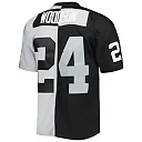 Zennovawear Charles Woodson Las Vegas Raiders 1998 Split Legacy Replica Jersey - Black/Silver