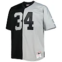Zennovawear Bo Jackson Las Vegas Raiders Big & Tall Split Legacy Retired Player Replica Jersey - Black/Silver