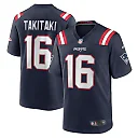 Zennovawear Sione Takitaki 16 New England Patriots Team Game Men Jersey - Navy