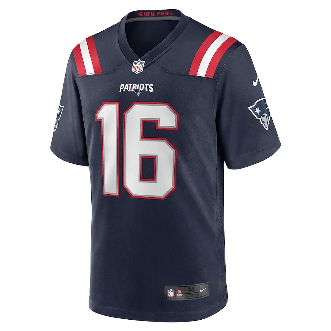 Zennovawear Sione Takitaki 16 New England Patriots Team Game Men Jersey - Navy
