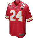 Zennovawear Skyy Moore 24 Kansas City Chiefs AFC Champions Patch Game Men Jersey - Red
