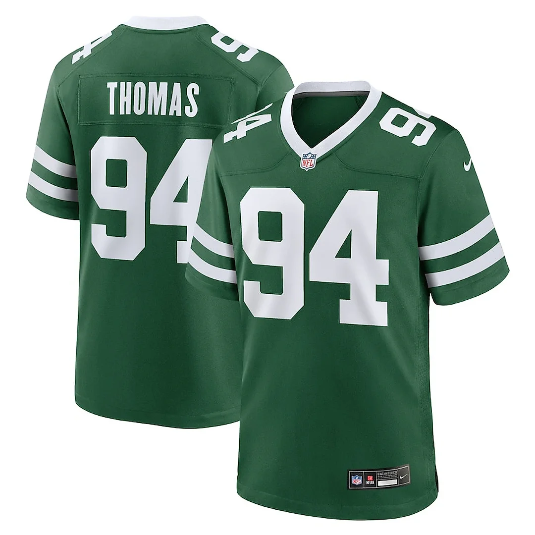 Zennovawear Solomon Thomas 94 New York Jets Team Game Men Jersey - Legacy Green