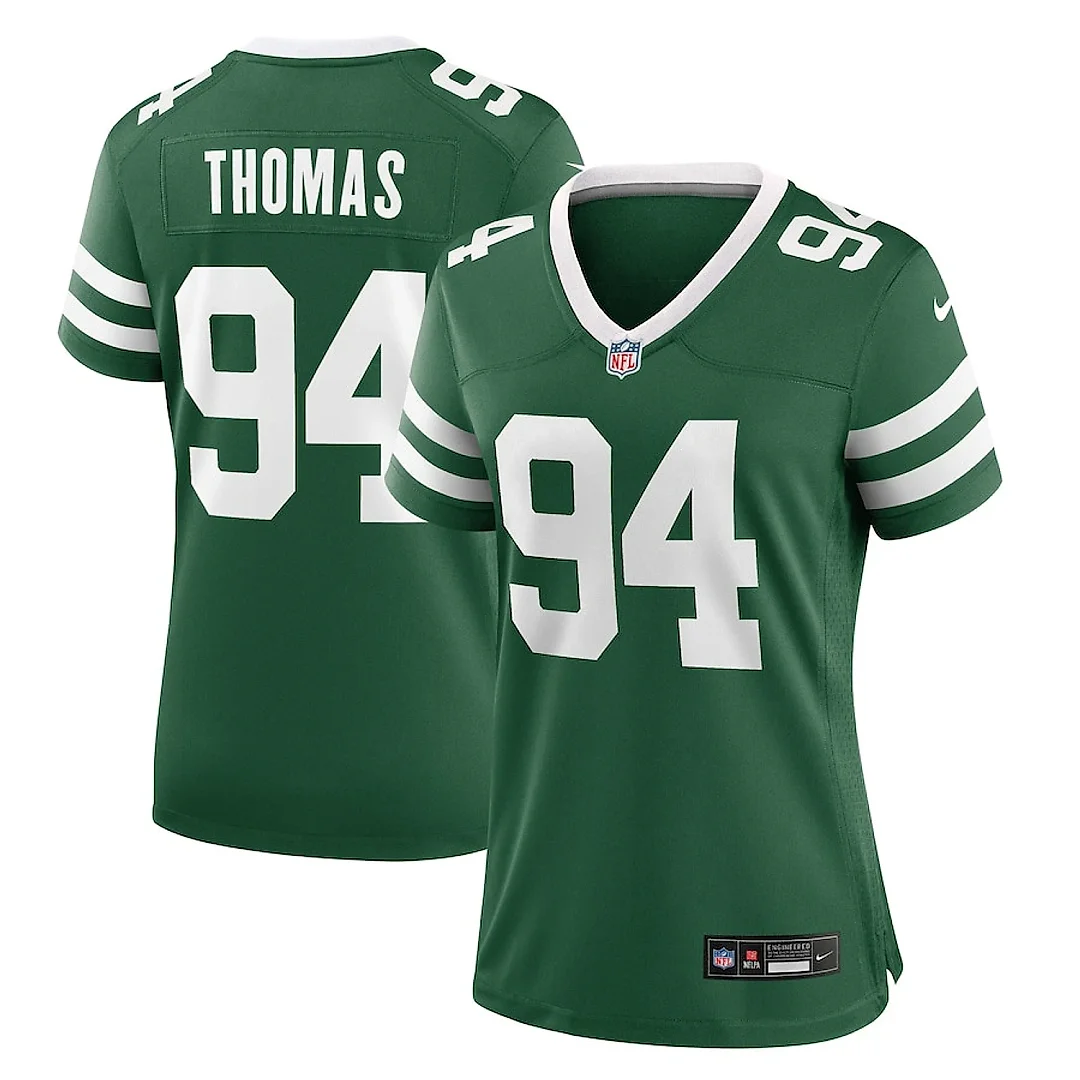 Zennovawear Solomon Thomas 94 New York Jets Women's Team Game Jersey - Legacy Green