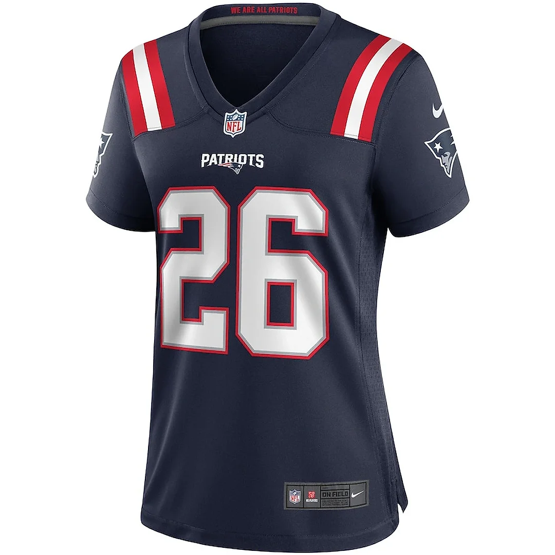 Zennovawear Sony Michel 26 New England Patriots Women Game Jersey - Navy