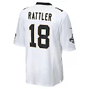 Zennovawear Spencer Rattler 18 New Orleans Saints Game Men Jersey - White