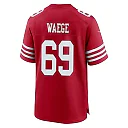 Zennovawear Spencer Waege 69 San Francisco 49ers NFC Champions Patch Game Men Jersey - Scarlet