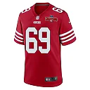 Zennovawear Spencer Waege 69 San Francisco 49ers NFC Champions Patch Game Men Jersey - Scarlet