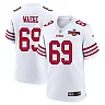 Zennovawear Spencer Waege 69 San Francisco 49ers NFC Champions Patch Game Men Jersey - White