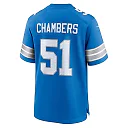 Zennovawear Steele Chambers 51 Detroit Lions Game Men Jersey - Blue