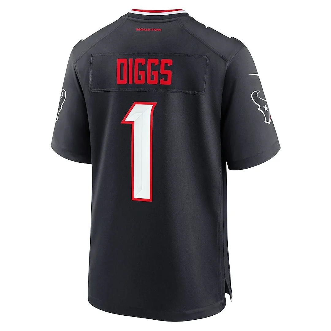 Zennovawear Stefon Diggs 1 Houston Texans Game Men Jersey - Navy