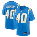 Zennovawear Stephen Anderson 40 Los Angeles Chargers Game Men Jersey - Powder Blue