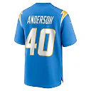 Zennovawear Stephen Anderson 40 Los Angeles Chargers Game Men Jersey - Powder Blue