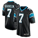 Zennovawear Steve Beuerlein 7 Carolina Panthers Men Retired Jersey - Black