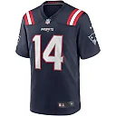 Zennovawear Steve Grogan 14 New England Patriots Men Game Retired Jersey - Navy