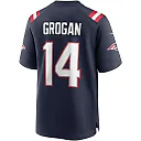 Zennovawear Steve Grogan 14 New England Patriots Men Game Retired Jersey - Navy