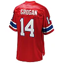 Zennovawear Steve Grogan 14 New England Patriots Pro Line Vintage Men Retired Jersey - Red