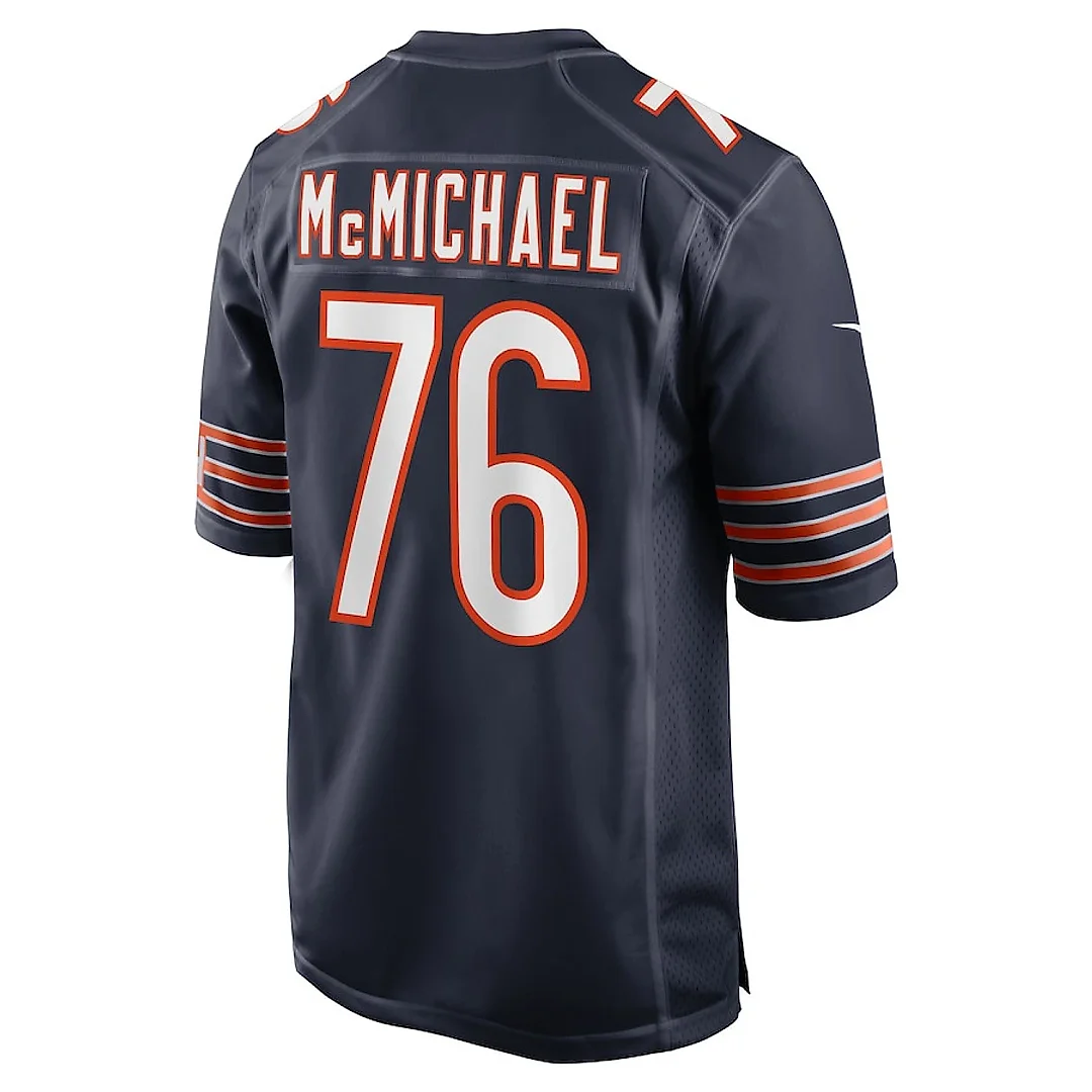 Zennovawear Steve McMichael 76 Chicago Bears Retired Player Game Men Jersey - Navy