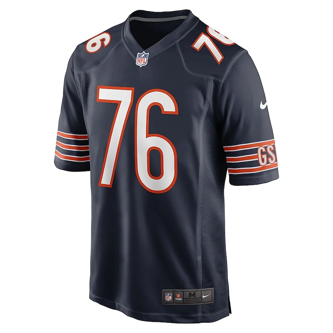 Zennovawear Steve McMichael 76 Chicago Bears Retired Player Game Men Jersey - Navy