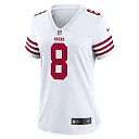 Zennovawear Steve Young 8 San Francisco 49ers Women Retired Game Jersey - White