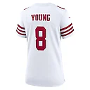 Zennovawear Steve Young 8 San Francisco 49ers Women Retired Game Jersey - White