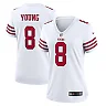 Zennovawear Steve Young 8 San Francisco 49ers Women Retired Game Jersey - White