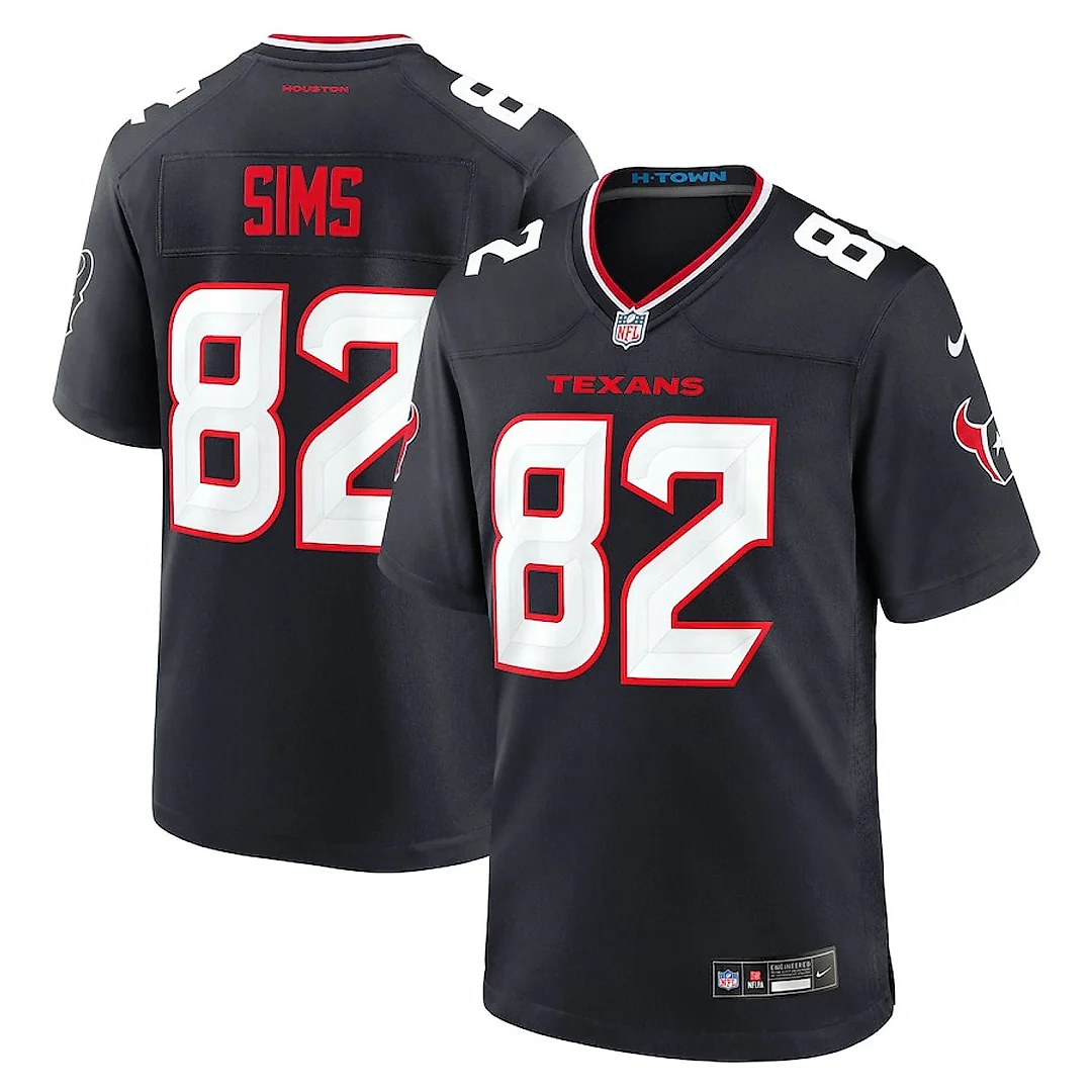 Zennovawear Steven Sims 82 Houston Texans Team Game Men Jersey - Navy