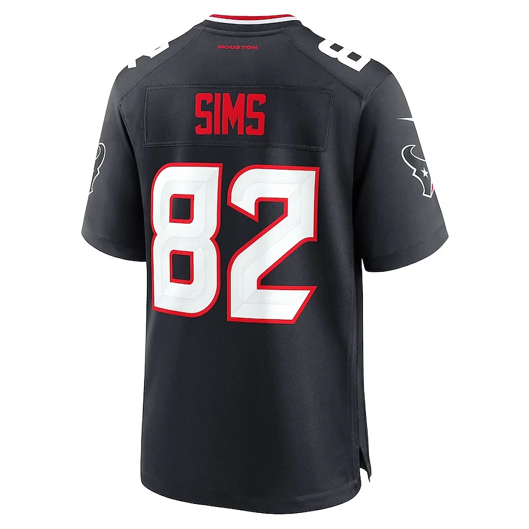 Zennovawear Steven Sims 82 Houston Texans Team Game Men Jersey - Navy