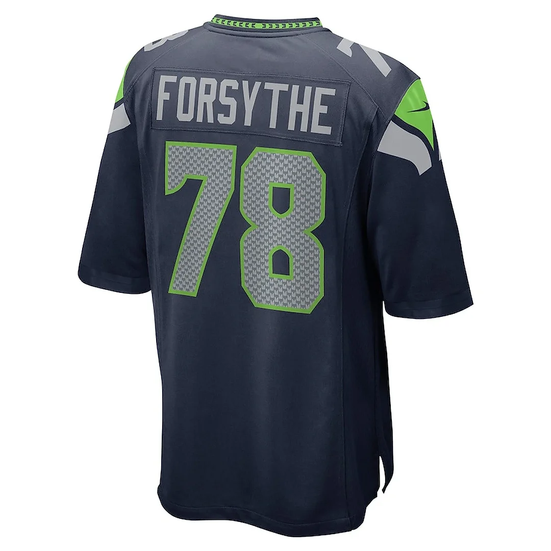 Zennovawear Stone Forsythe 78 Seattle Seahawks Men Game Jersey - College Navy