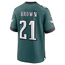 Zennovawear Sydney Brown 21 Philadelphia Eagles Super Bowl LIX Jersey - Men's - Midnight Green