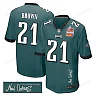 Zennovawear Sydney Brown 21 Philadelphia Eagles Super Bowl LIX Champions Patch 'New Orleans - Where Legends Are Made' EMBROIDERED Game Men Jersey...